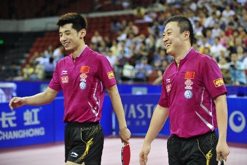 德国队完胜中国队，张继科扛起全队